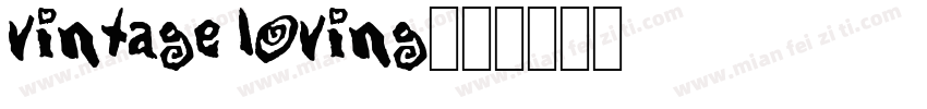 Vintage Loving字体转换
